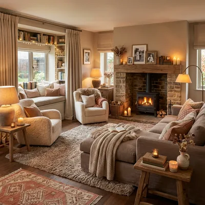 Cozy interior design style — AI room redesign